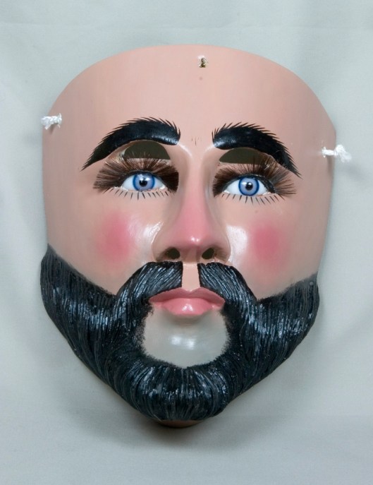 A bearded Parachico mask, William Breitenbach Collection, Newton Gresham Library, Sam Houston State University / © SHSU Digital Collection