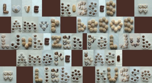 A typographic Valentine feast in 5 languages / © Andreja Brulc